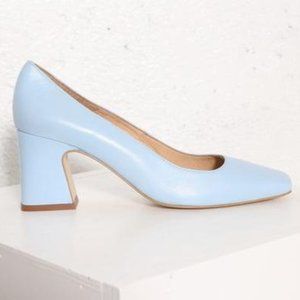 💙 INTENTIONALLY BLANK Monaco Pump in Robins Egg Blue, 38 (fits like a snug 7)